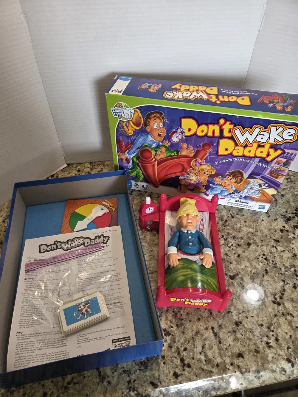 Don't Wake Daddy Board Game Hasbro Kids & Family 100% COMPLETE 2011 Preschool 3+